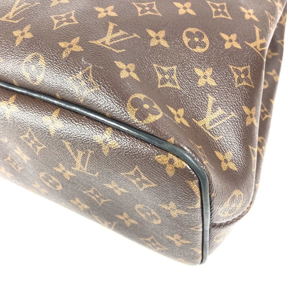 LOUIS VUITTON Authentic Black Monogram Leather Backpack - Picture 13 of 16